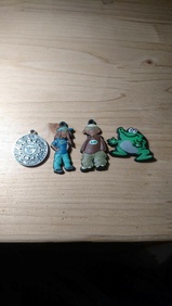 4x přívěsek postavička figurka