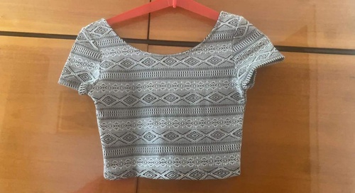 Crop top tričko vzor