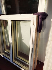 Okno dřevěné zdvojené dvoukřídlé, otevíravé