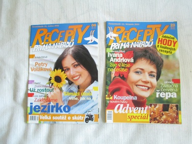 2x časopis Recepty prima nápadů  r  2002+2003