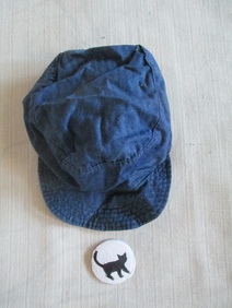 Čepice kšiltovka modrá montérkovina cca 23 cm Rezervace Dora