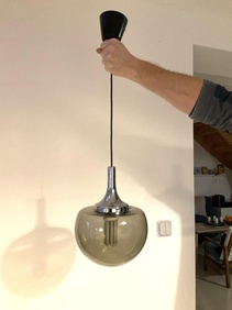 Lampa skleněný lustr 21 cm šířka