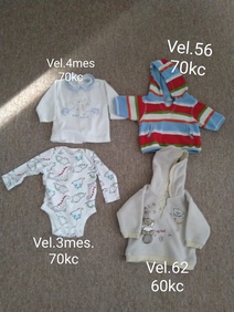 Oblečení dětské chlapecké vel 50-62 mikina + body + dupačky+ kalhoty + tričko + fusak