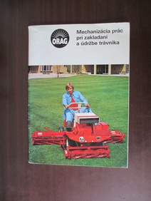 Kniha studijní brožura - Mechanizácia prác pri zakladaní a údržbe trávnika