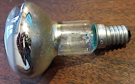 Lampa směrová objímka E14 + žárovka 40W